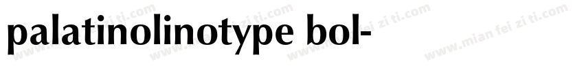palatinolinotype bol字体转换